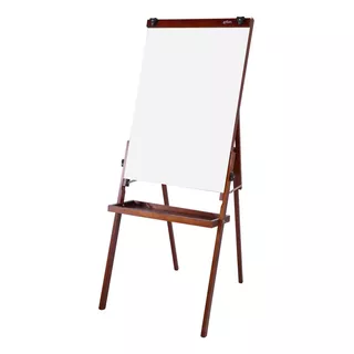 Caval Porta Bloco Flip Chart Quadro Branco Souza Mogno 2515