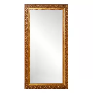 Espelho De Luxo Moldura Dourada Trabalhada 50x100 Para Corpo