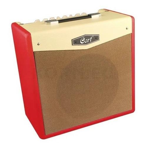 Amplificador Guit. Electrica Cort Cm15 15w Reverb Colores Color Rojo