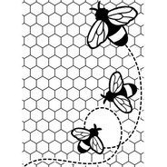 Embossing Folders Bees Buzzing