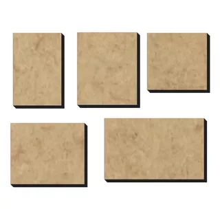 Pedaços De Mdf Com 12,8x120cm Com  3mm 35 Unidades 