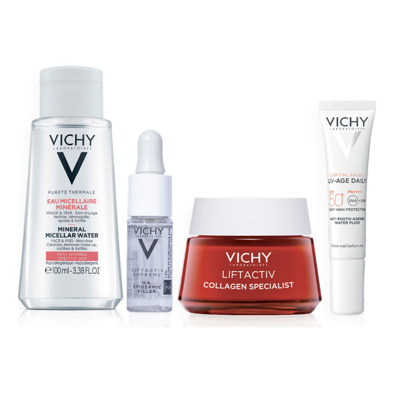 Set Collagen Specialist  Protocolo Arrugas Noche Todo Tipo De Piel Vichy