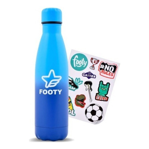 Botella Térmica Footy Acero Inoxidable Escolar Nene Color Batik Azul