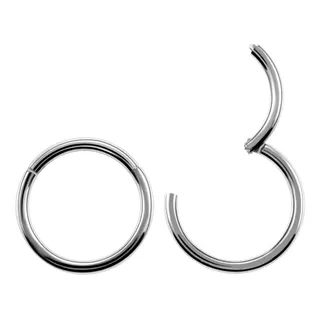 Aro Argolla Piercing Titanio Venta Por Par 8mm 