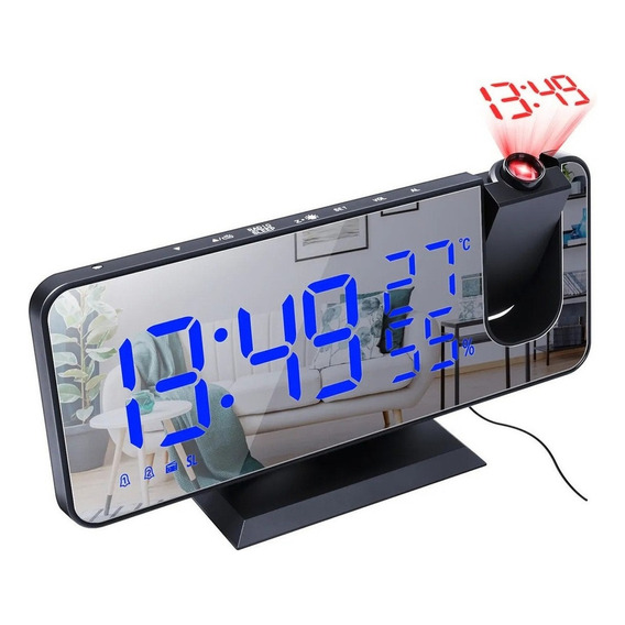 Big Screen Projection Led Radio With Alarm Clock 2024