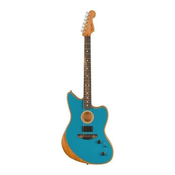 Fenderamerican Acoustasonic Jazz Turquoise Guitarra Acústica