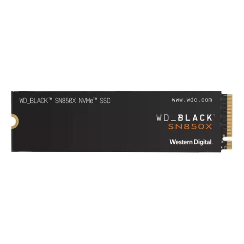 Disco sólido SSD interno Western Digital WD Black SN850X WDS100 1TB negro