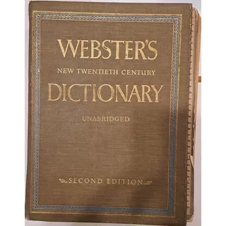 Webster's New Twentieth Century Dictionary  English Language