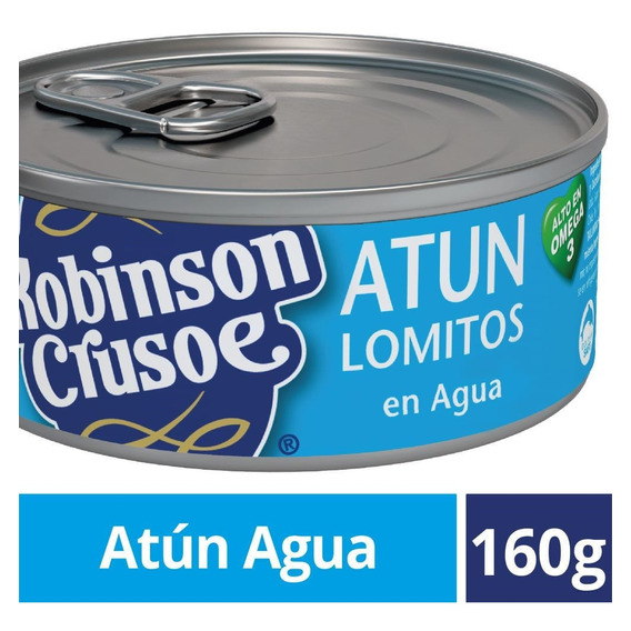 Atún Lomitos En Agua Abre Fácil Robinson Crusoe 160 Cc