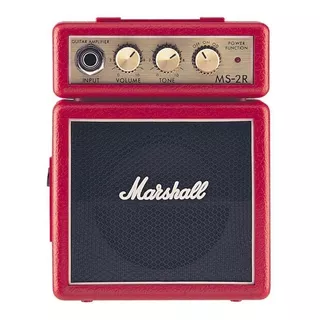 Amplificador Marshall Micro Amp Ms-2 Transistor Para Guitarra De 1w Cor Vermelho