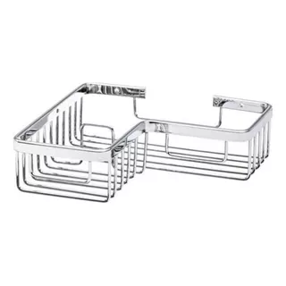 Estante Esquinero Rejilla Simple L 390x255x120 Acero Inox