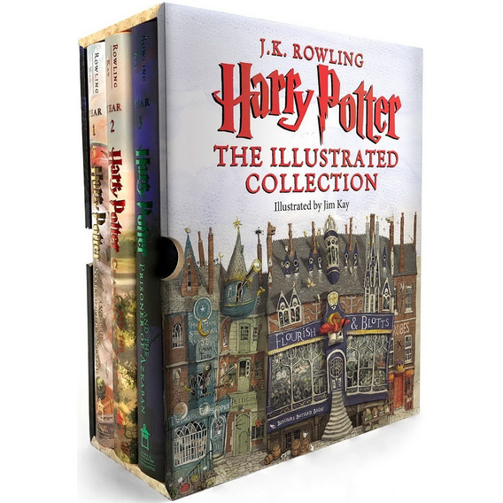 Libros Harry Potter The Illustrated Collection Books 1,2,3