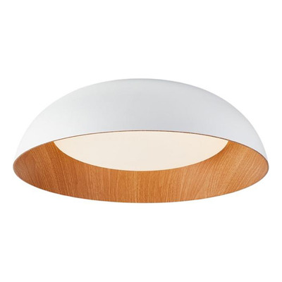 Plafon Led Well 36w Blanco Madera Deco Moderno 50cm Vig