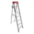 Escalera Tijera De Aluminio Escalumex 7 Peldaños Color Metal