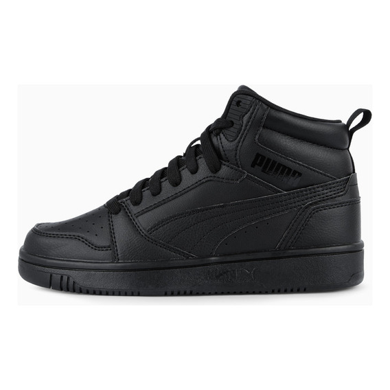 Zapatilla Puma Puma Rebound V6 Mid Jr Negro Niño