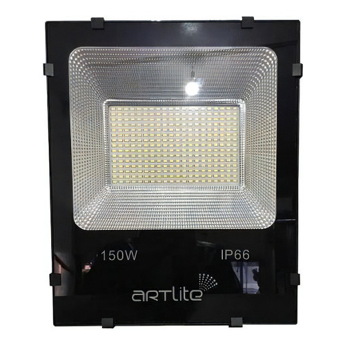 Reflector LED Artlite ARE-011 150W con luz blanco frío y carcasa negro 90V/260V