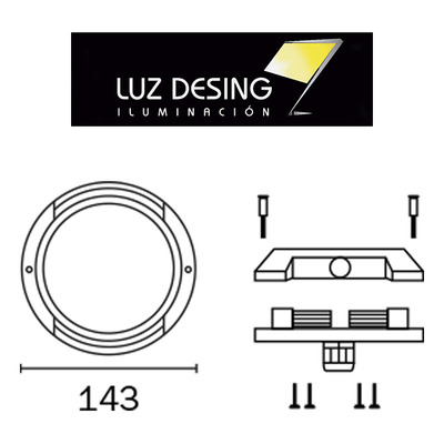 Aplique De Piso Plano Unidireccional Led Moderno Luz Desing