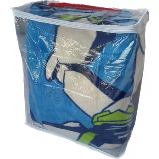 Bolsa De Pvc 35x40x10 Cm Con Cierre Y Manija H, P/cubrecamas