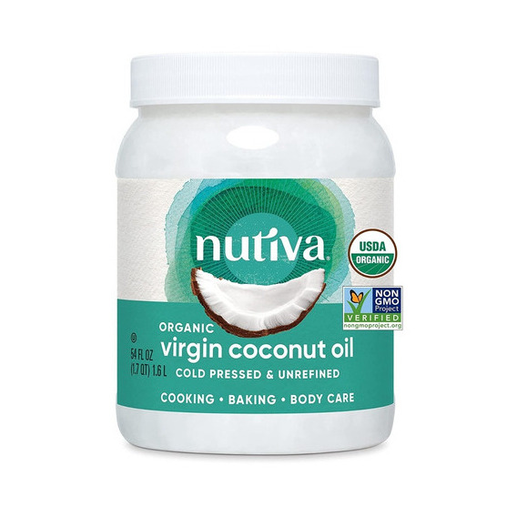 Aceite De Coco Orgánico Sin Refinar 100% Puro 1.6 Lts Nutiva