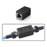 Adaptador Unión De Red Hembra A Hembra Rj-45 Negro Jwk