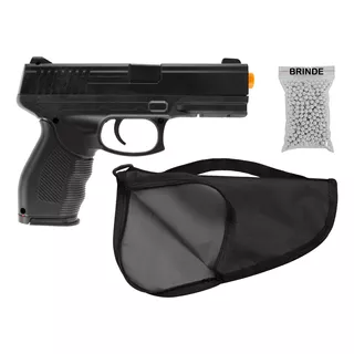 Pistola Bolinha Plastico Spring Airsoft + Capa + 300 Munição