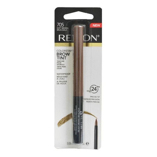 Delineador De Cejas Revlon Colorstay Brow Tinta Para Cejas Color Soft Brown Efecto Metálico