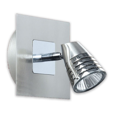 Plafon 4 Luces Doble Cobra Acero Apto Led Moderno Luz Desing