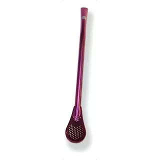 Bomba Para Terêrê Chimarrão Inox - Diversas Cores - 16 Cm Cor Roxo