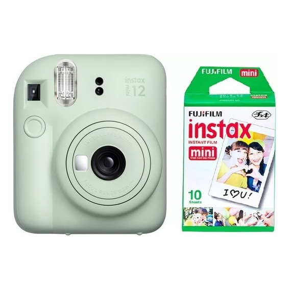 Camara Instantanea Instax Mini 12 Verde +10 Fotos Entrega