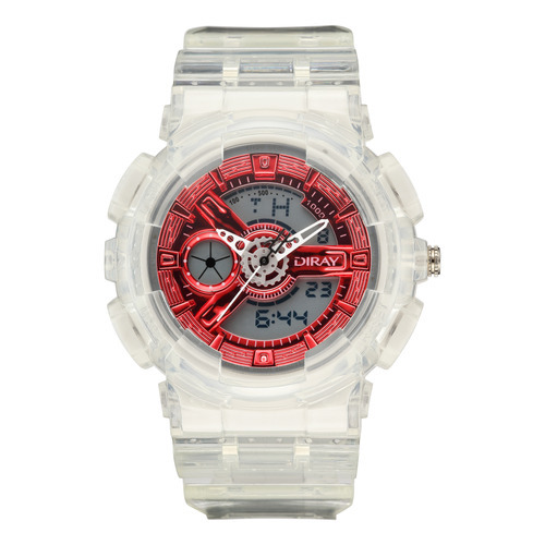 Reloj Deportivo Diray Hombre Moda Original Color de la correa Rojo