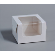 Caja 1 Pieza Baja Visor 10x10x7cm (x50u) Torta Mini Pvc 198