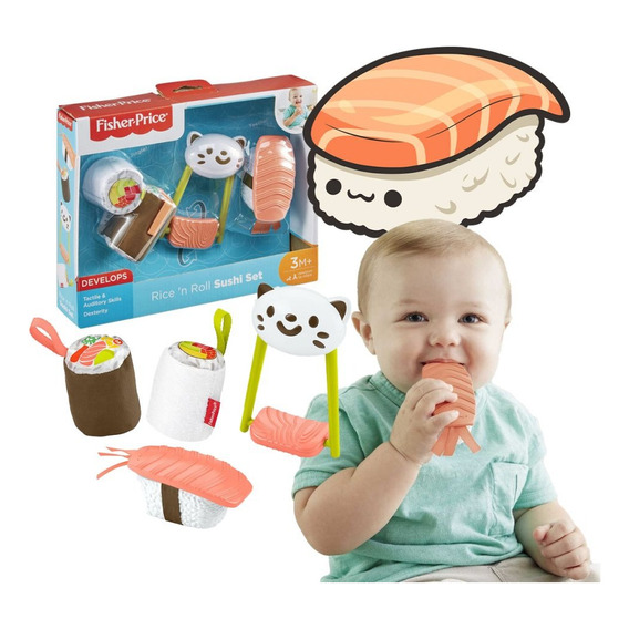 Fisher Price Juego De Sushi Kit De Regalo Para Bebes