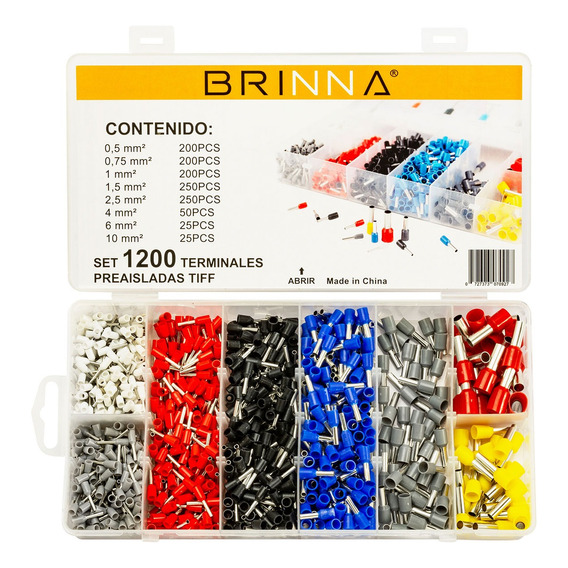 Kit Terminales Tiff Brinna Punteras Tubulares X1200