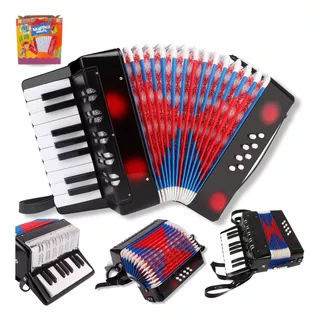 Sanfona Acordeon Infantil Gaita Baixos Teclas Brinquedo