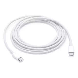 Cabo Usb-c Tipo-c Para Macbook Galaxy Charge 2 Metros Cor Branco