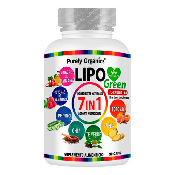 Lipo Green 7 In 1 Organico 100% 90 Capsulas