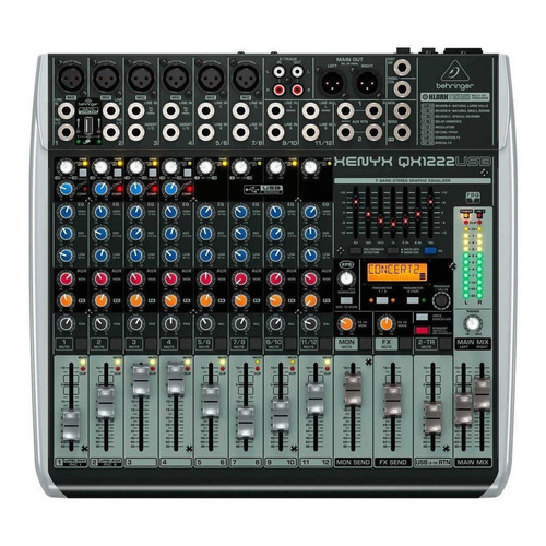 Consola Behringer QX1222USB Xenyx de mezcla 100V/240V