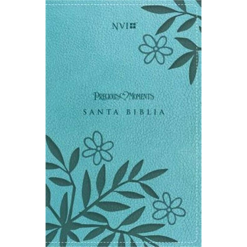 Santa Biblia Nvi Precious Moments - Tapa Imit. Piel Turquesa