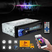 Radio Automotivo Bluetooth Fm Sd Usb Aux 60w X 4 1 Din Mp3