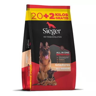 Alimento Sieger Super Premium Criadores Para Perro Todas Las Edades De Raza Todas Las Edades En Bolsa De 22 kg