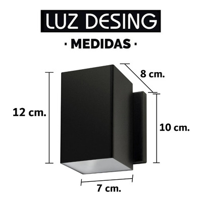Difusor Unidireccional Exterior Potente Con Led 6w Fachadas
