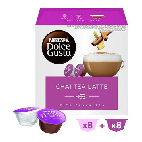 Cápsulas Nescafé Dolce Gusto Chai Tea Latte X 16 