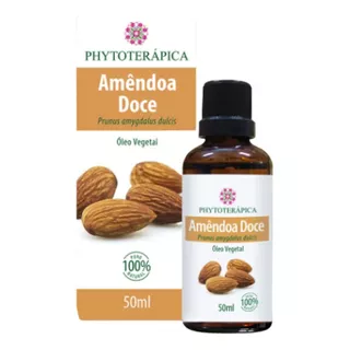  Óleo Vegetal Amêndoa Doce 50ml - 100% Puro E Natural Vegano