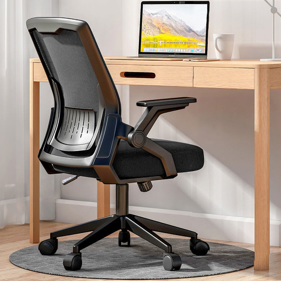 Silla Oficina Ergonómica Apoyo Lumbar Brazos Ajustables 