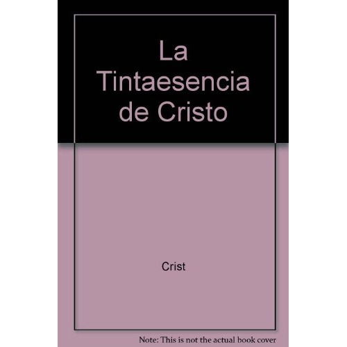 La Tinta Esencia De Crist, De Crist. Editorial Ediciones De La Flor, Tapa Blanda, Edición 1 En Español, 1993