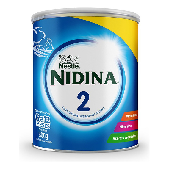 Nidina 2 Leche De Fórmula En Polvo En Lata 800gr Nestlé  