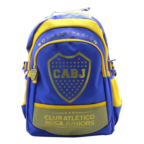 Mochila Boca Juniors 18 Pulgadas Espalda Cresko Bo181 Color Azul