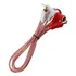 Cable 2 Rca A 2 Rca En Angulo 90° Full Cobre - 90 Cm Voyz