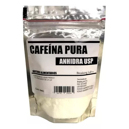 Cafeina En Polvo Pura 99.9% I Anhidra Pura Energía 100g