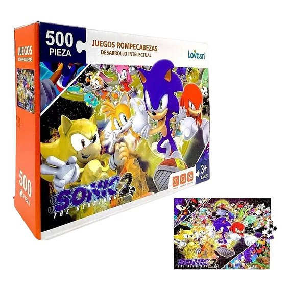Rompecabezas Sonic Hedgehog Nintendo Switch 500 Piezas